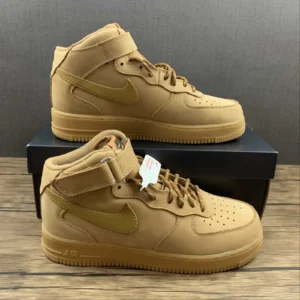 AF1 Mid Brown Leather