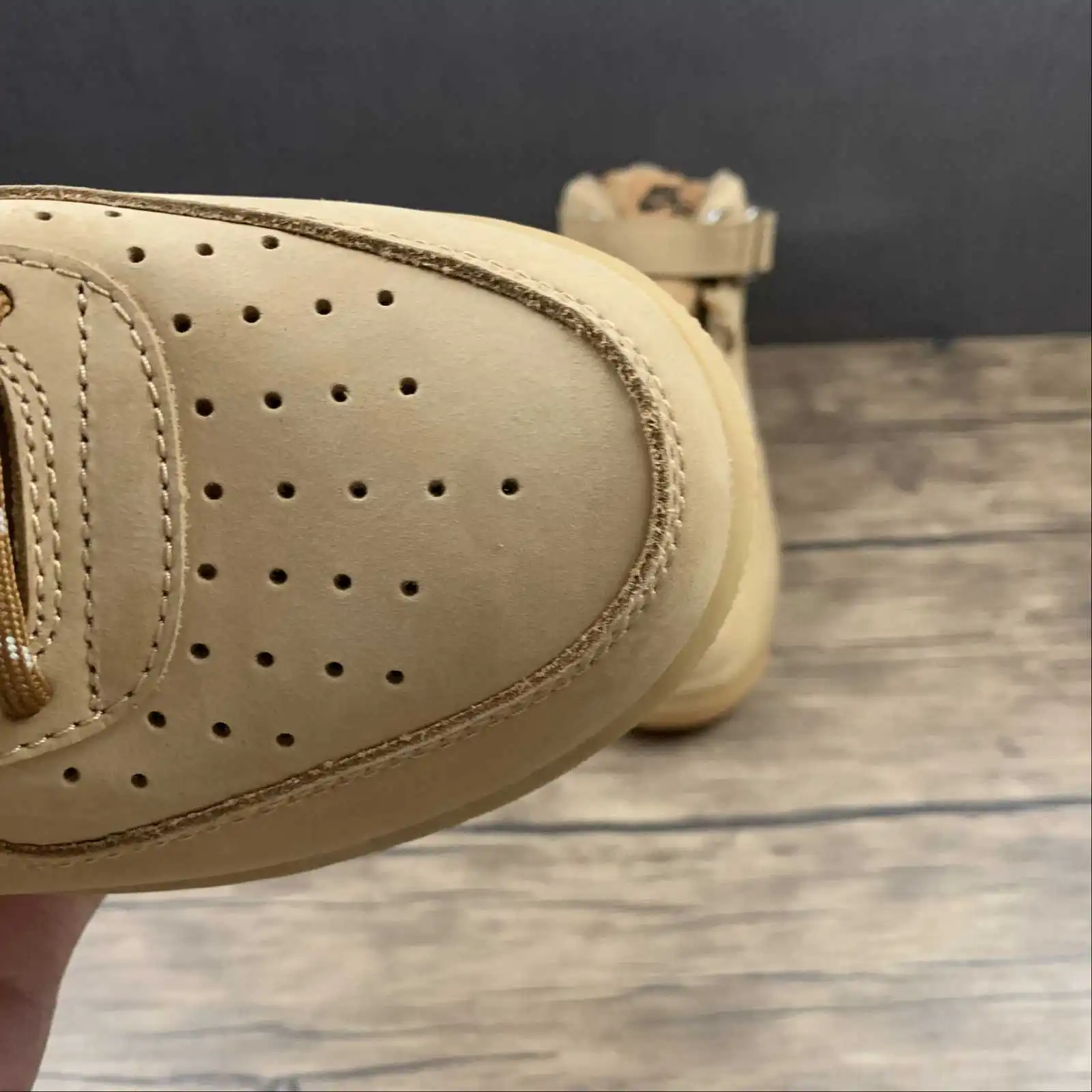 AF1 Mid Brown Leather - Imagen 2