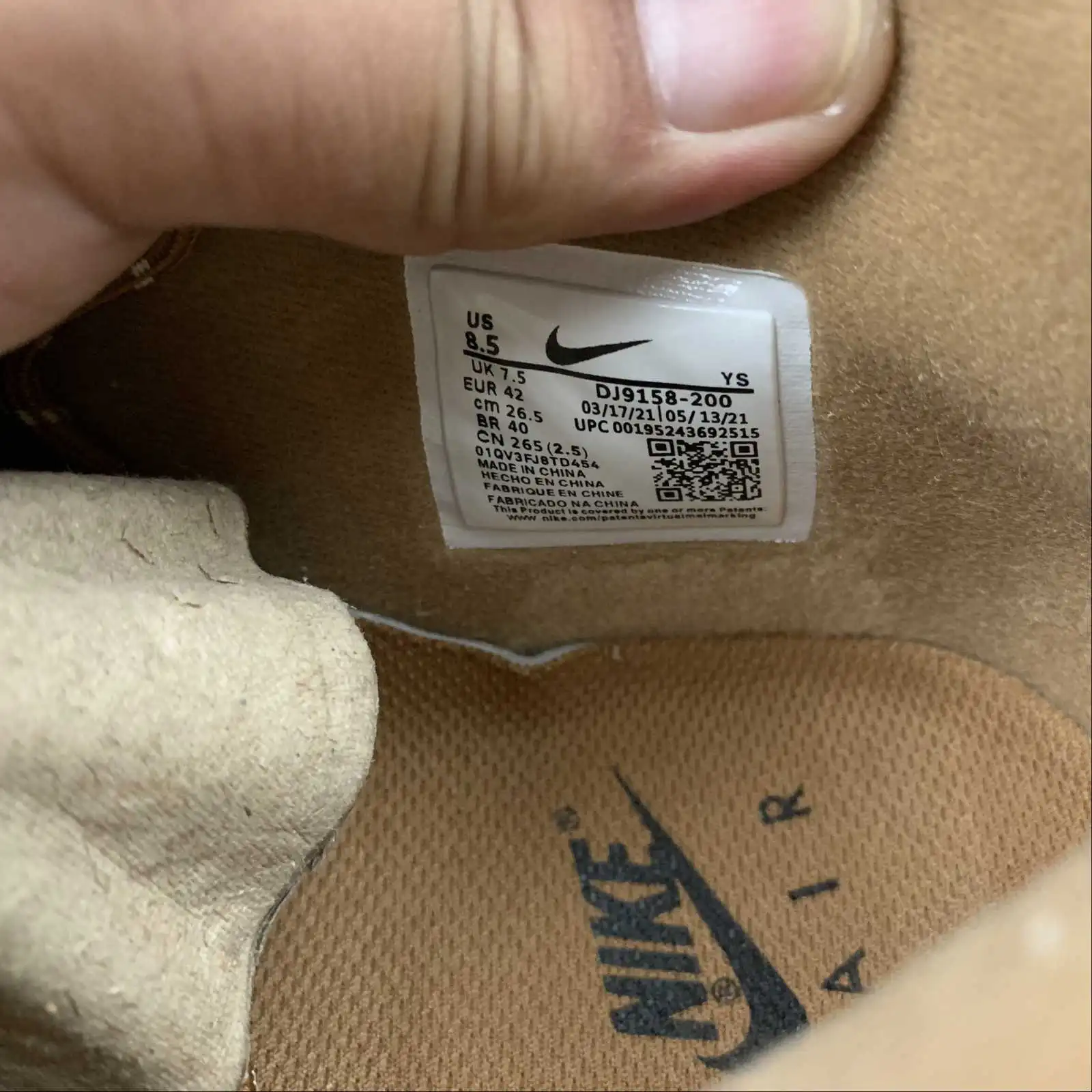 AF1 Mid Brown Leather - Imagen 3
