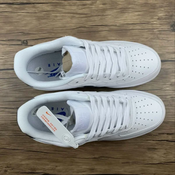 AF1 Royal and White