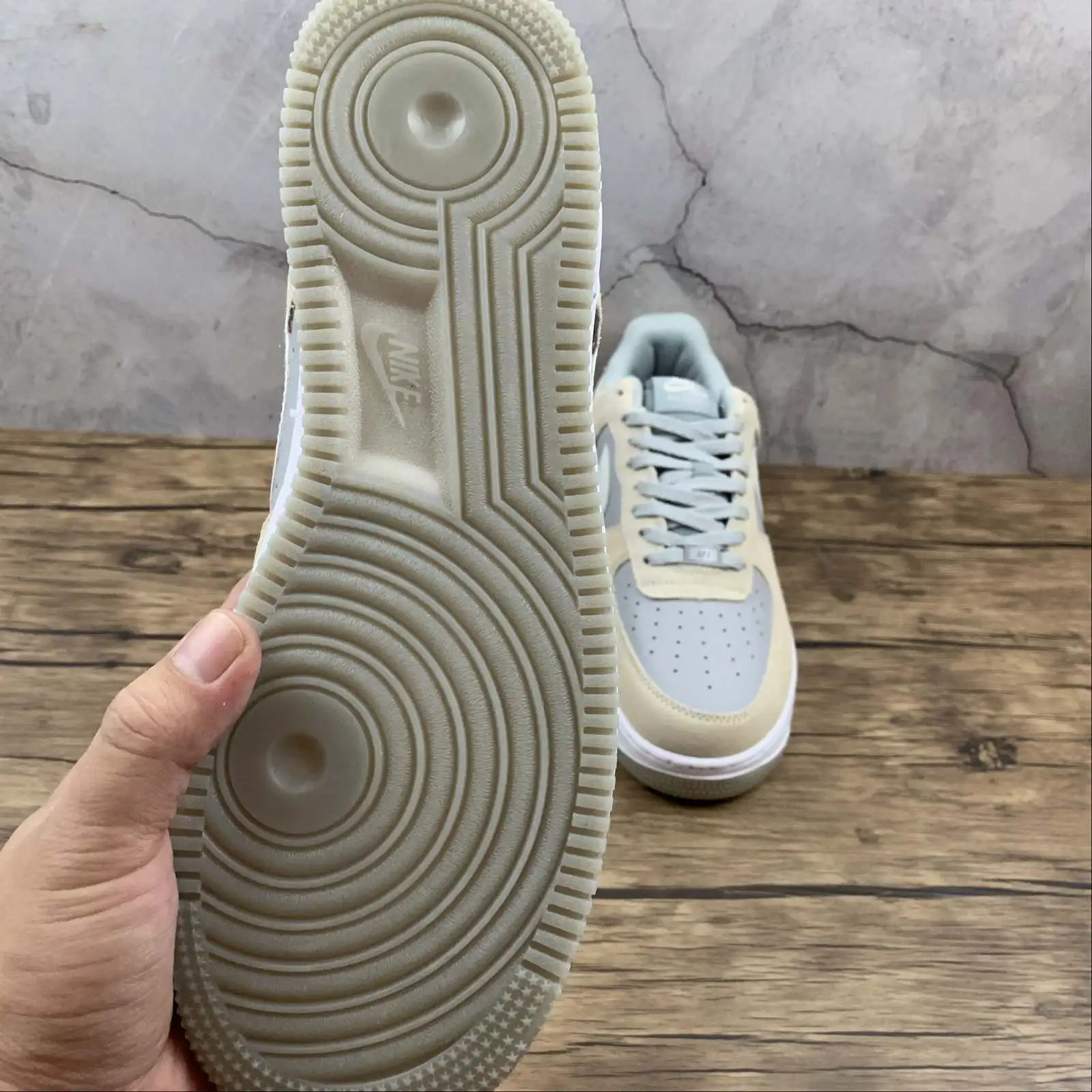 AF1 Yellow_Silver - Imagen 2