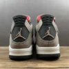 AJ 4 Leather Grey White