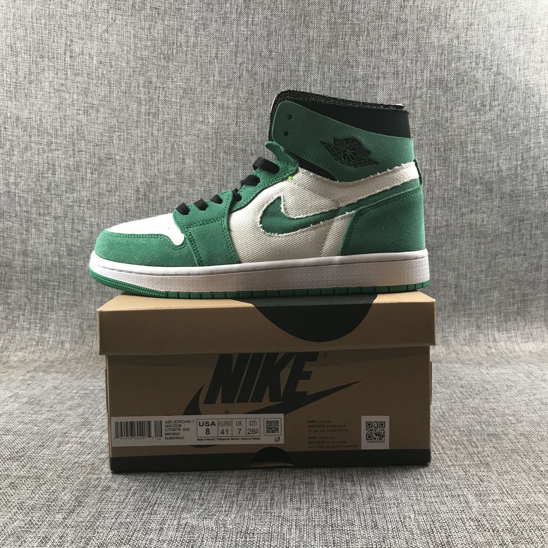AJ1 Zoom Leather Green - Imagen 11