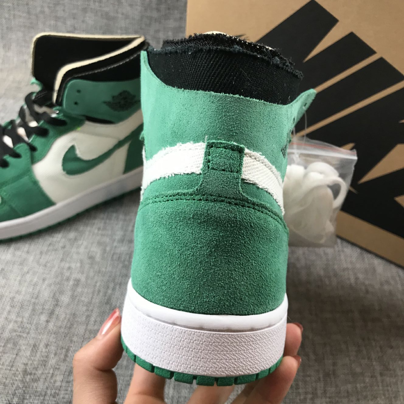 AJ1 Zoom Leather Green - Imagen 7
