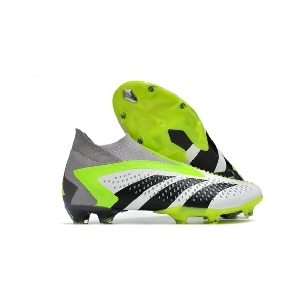Adidas-Predator-Accuracy-FG-blanco-gris-verde-y-negro-1.jpg Adidas Predator Accuracy+ FG blanco, gris, verde y negro