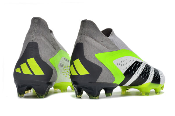 Adidas-Predator-Accuracy-FG-blanco-gris-verde-y-negro-3.jpeg Adidas Predator Accuracy+ FG blanco, gris, verde y negro
