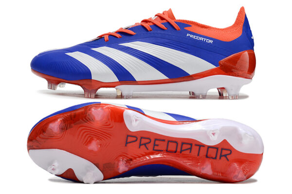 Adidas Predator Elite FG rojo, azul y blanco.