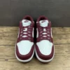 NK Dunk White and Wine Red