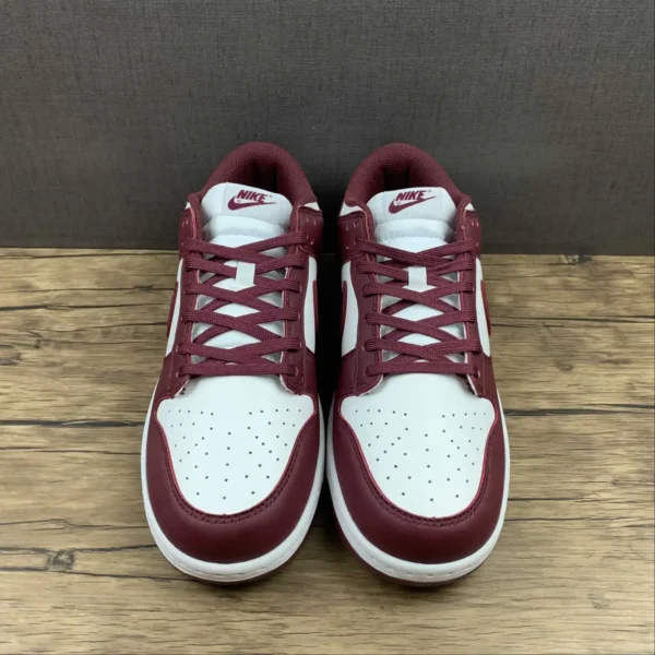 NK Dunk White and Wine Red