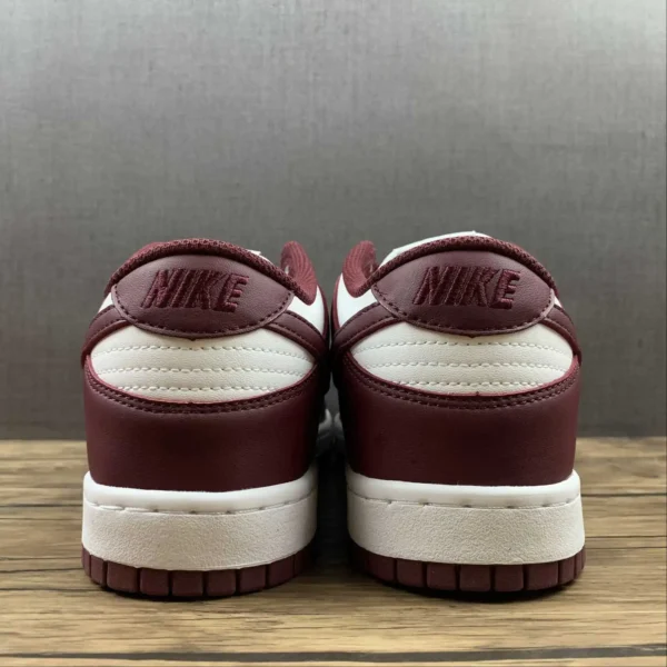 NK Dunk White and Wine Red