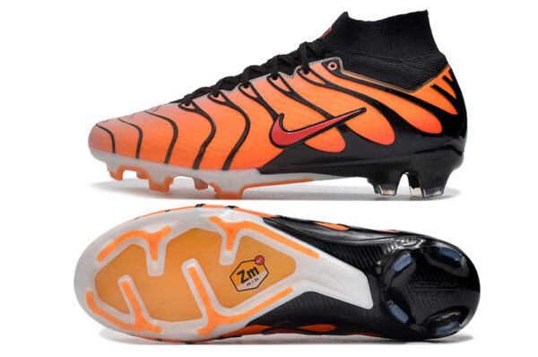Nike Air Zoom Mercurial Superfly IX Elite FG TN en color naranja y negro.