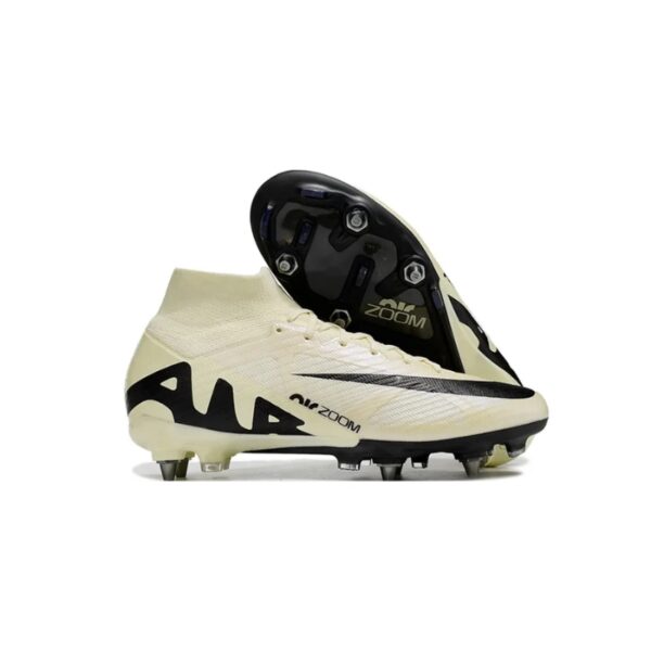 Nike-Air-Zoom-Mercurial-Superfly-IX-Elite-SG-Beige-Negro-1.jpg Nike Air Zoom Mercurial Superfly IX Elite SG Beige / Negro caña alta con tacos móviles para la Copa del Mundo