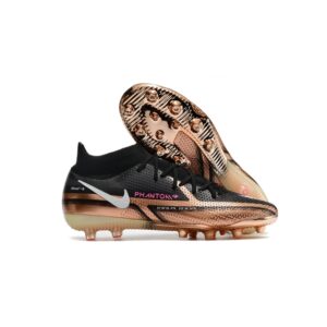 Nike Phantom GT Elite Dynamic Fit AG-PRO negro, blanco, dorado y rosa.
