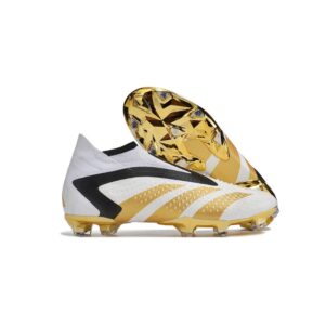 Adidas Predator Accuracy+ FG blanco, dorado y negro